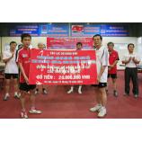 Giao lưu bóng bàn quyên góp 22 triệu đồng