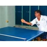 Mai Văn Giót bóng bàn bằng gạch bông