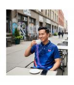 Áo bóng bàn Butterfly xanh đậm T4-2025