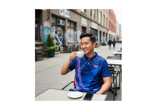 Áo bóng bàn Butterfly xanh đậm T4-2025