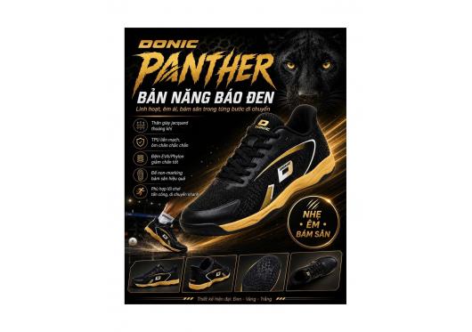 Giày bóng bàn Donic màu đen