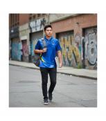 Áo bóng bàn màu xanh T4-2025