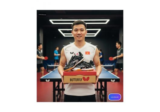 Giày bóng bàn Buttefly Lezoline 13 đen