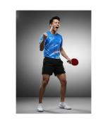 Áo bóng bàn không cổ T1-2026 màu xanh