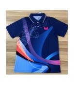 Áo bóng bàn Butterfly xanh đậm T4-2025