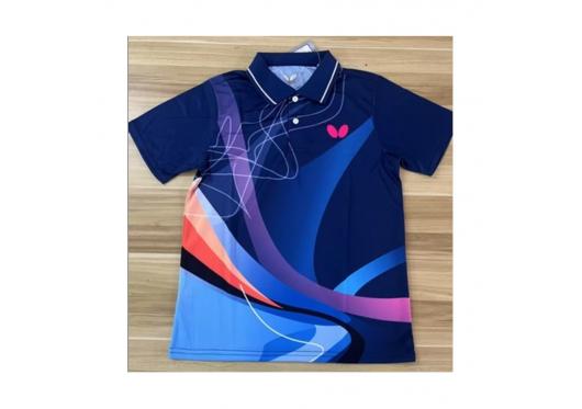 Áo bóng bàn Butterfly xanh đậm T4-2025