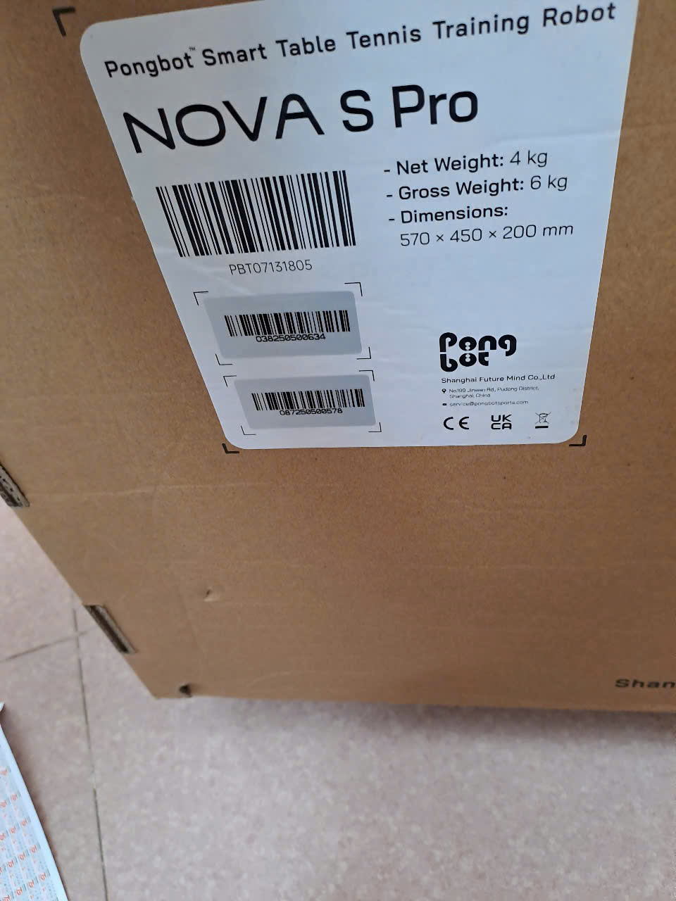 Kích thước và trọng lượng máy nova s pro